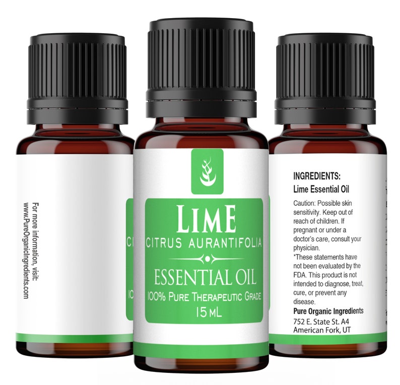 Lime Pure Essential Oil 15 ml Etsy