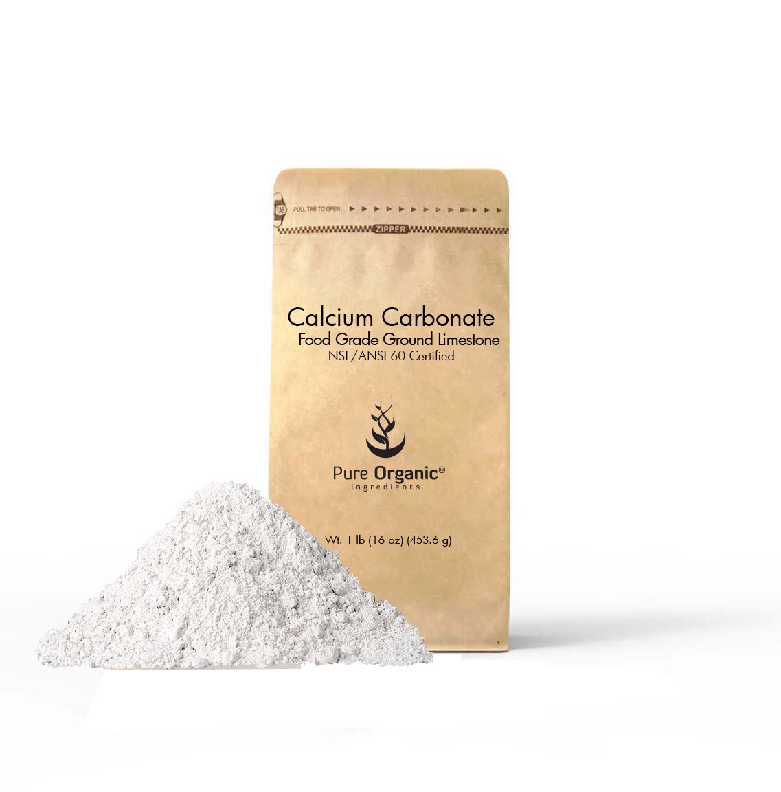 Calcium Carbonate Powder 16 oz 1 lb food grade limestone Etsy