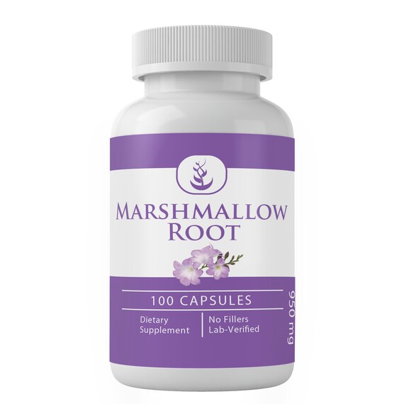 Marshmallow Root 51 Extract 100 Capsules 950mg/serving Etsy