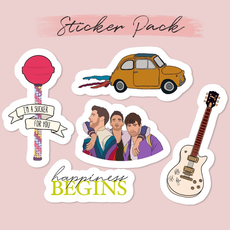 Boy Band Novelty Sticker Pack Cute Laptop Stickers Etsy