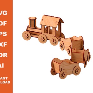 Train / Laser cut bestanden / Instant Downloadbaar