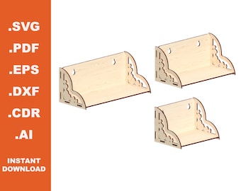 Shelves  / Laser Cut files / Instant Download
