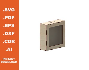 Laser Cut Piggy Bank Files, CNC Pattern (Digital Download)