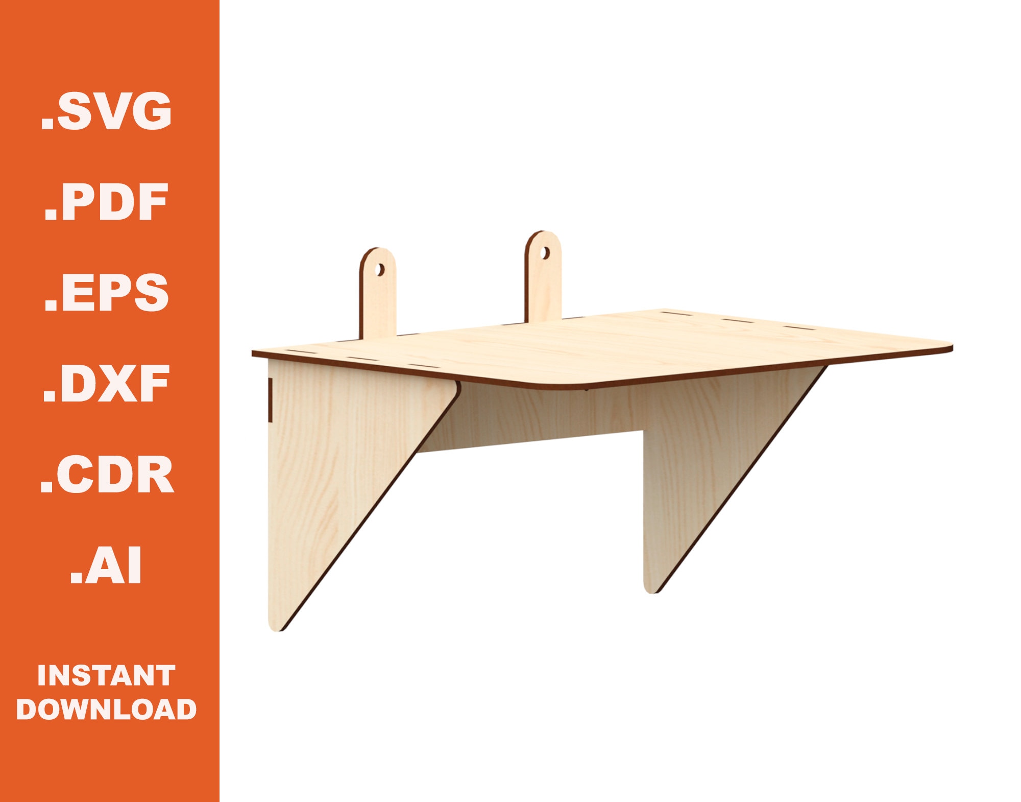 Wall Edge Shelf Laser Cut Files Instant Download Etsy