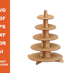Snack Stand / File laser cut / Download istantaneo / Cnc Pattern / Progetto Cnc / Laser Vector / Download digitale