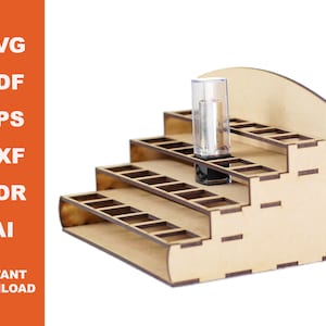 Personal Display for Lipsticks, Cnc File,Organicer,Pattern Vector, cut cnc, Dxf