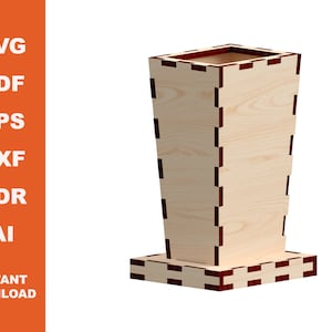 Pencil holders - Laser cut files- Instant download