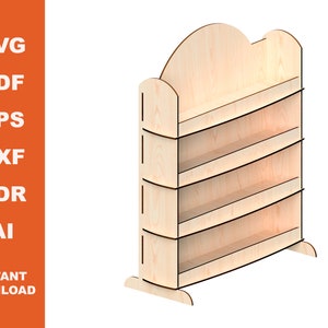 Shelf, vector pattern for cnc laser cutting, vector file, digital file, for laser cutting machine