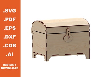 Chest - laser cut file- instant download