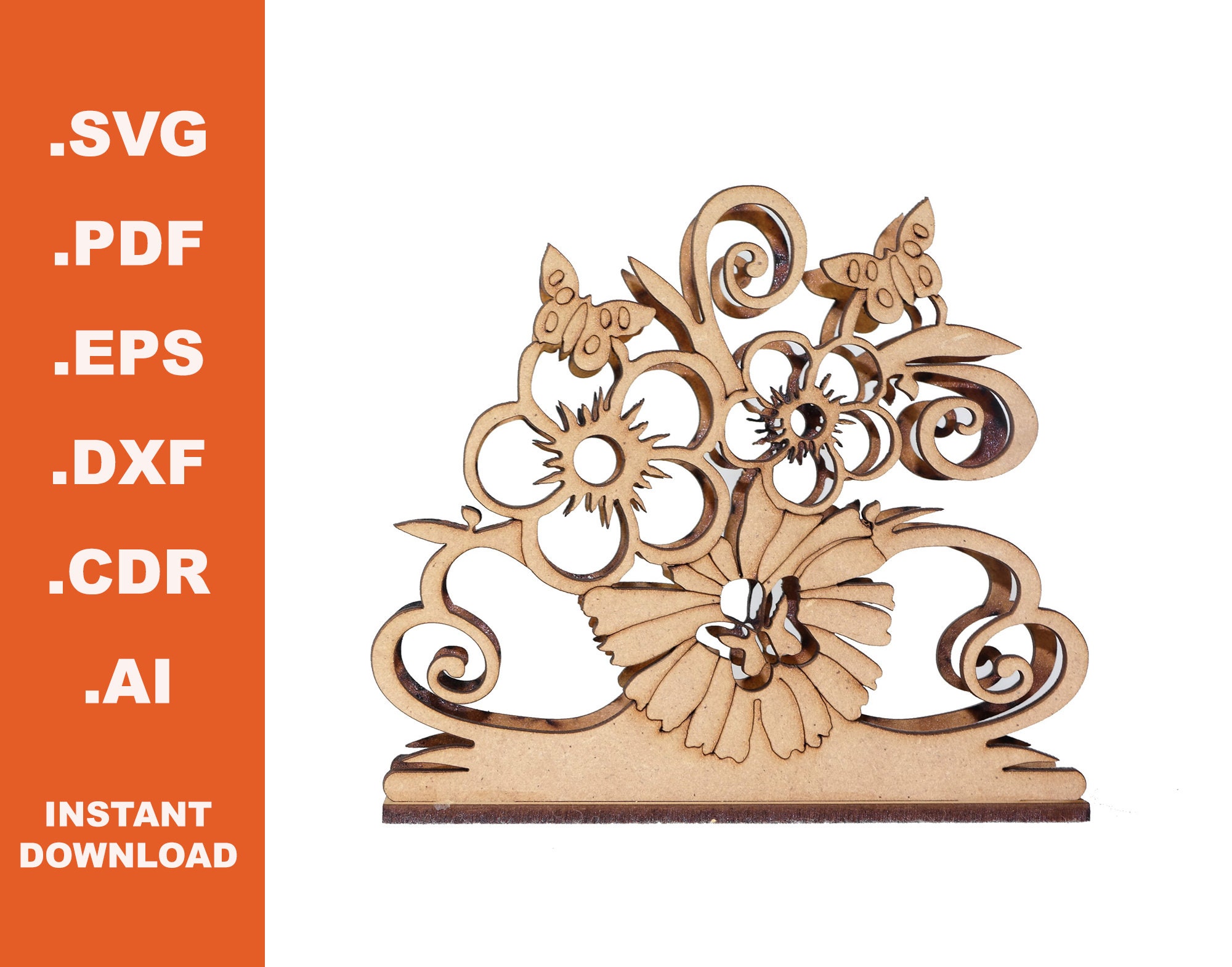 Napkin holder/ Laser Cut files  / Instant Download / Cnc Pattern / Cnc Project / Laser Vector/ Digital Download
