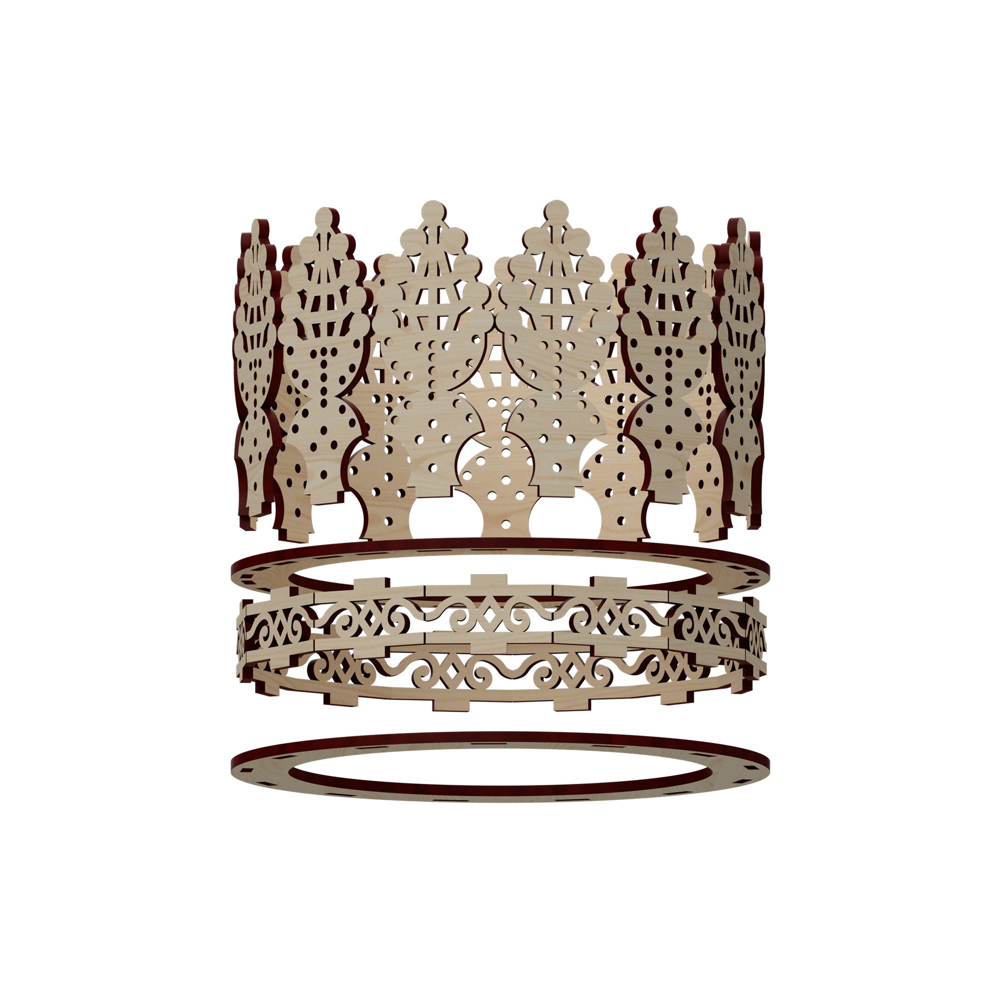 Princess' Crown / Laser Cut Files / Instant Download/ Cnc Etsy