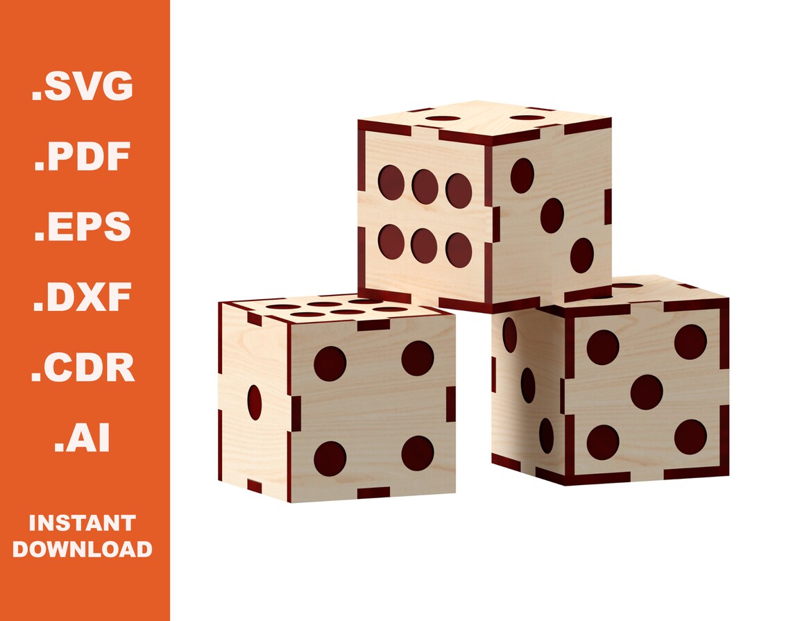 Dice / Laser Cut Files / Instant Downloadable Etsy