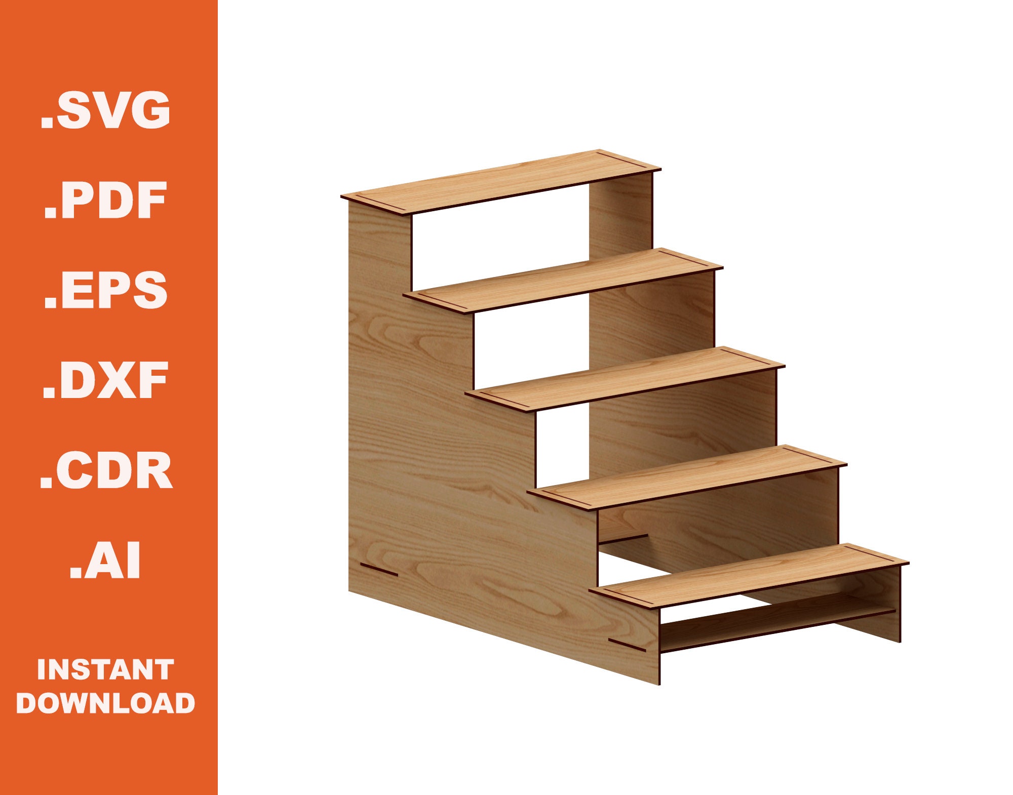 Stand Display / Laser Cut files  / Instant Download / Cnc Pattern / Cnc Project / Laser Vector/ Digital Download