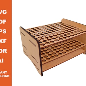 Marker Organizer ,120 / Laser Cut files  / Instant Download / Cnc Pattern / Cnc Project / Laser Vector/Digital Download