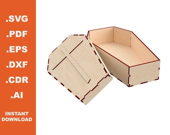 Halloween Box Ataud- Laser cut Files - Instant Download