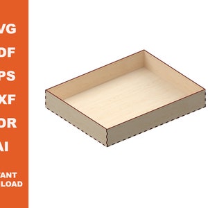 Tray  / Laser Cut files  / Instant Download / Cnc Pattern / Cnc Project / Laser Vector