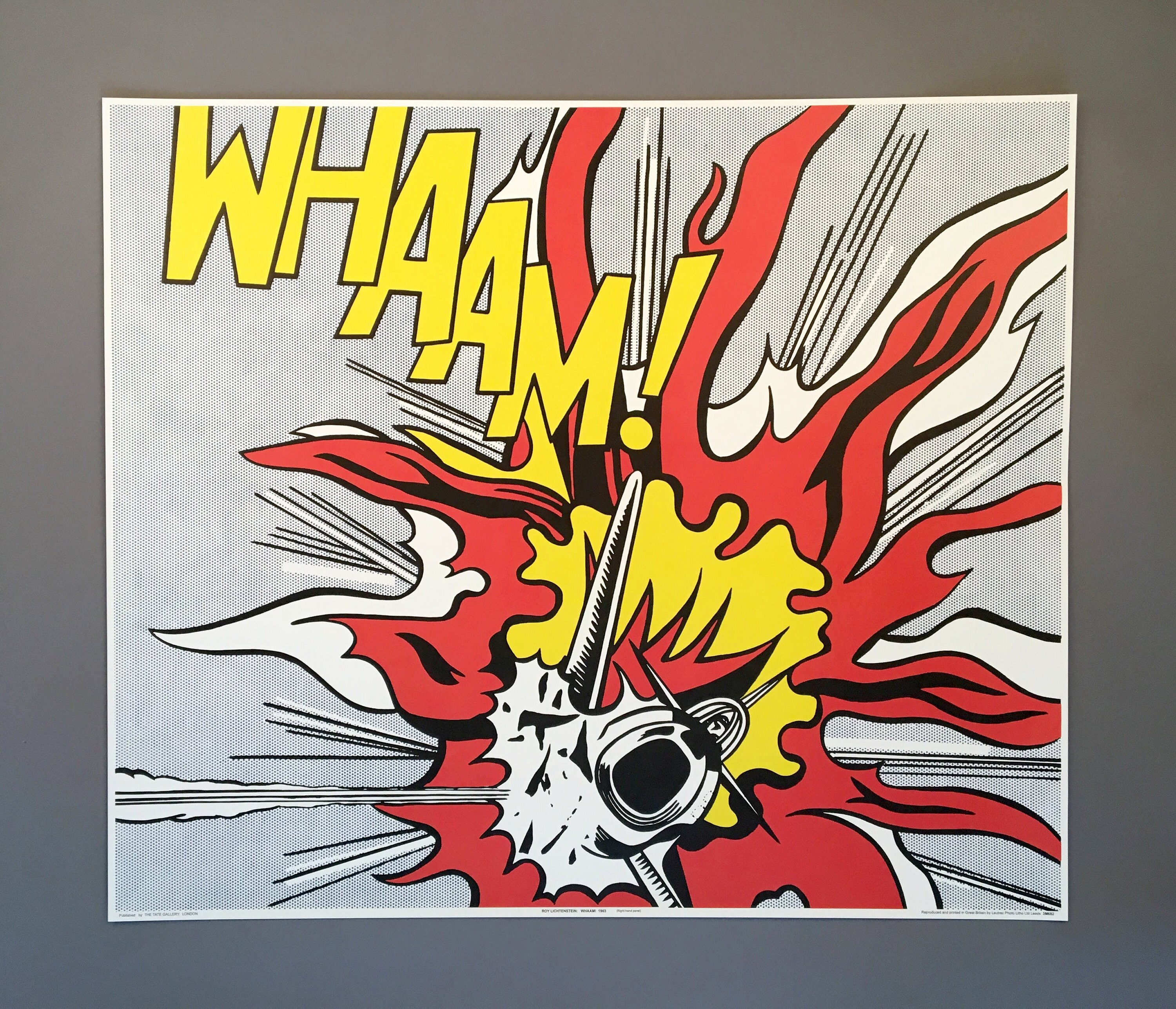 Roy Lichtenstein 'WHAAM' Rare Original 1986 Pop Art Etsy
