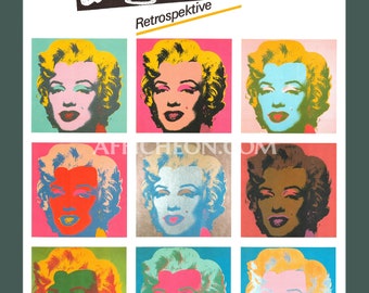 Andy Warhol 'Marilyn (Retrospective)' 1989 Original Exhibition Poster Print