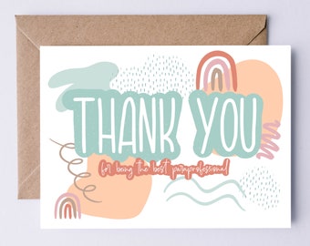 Paraprofessional Notecard Digital Download - for paras, paraprofessionals - thank you card, appreciation