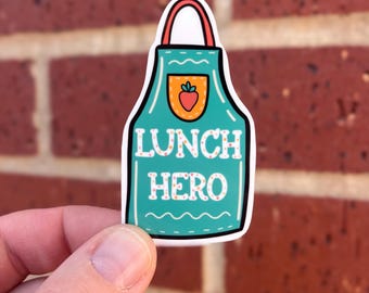 Lunch Hero Sticker: Cafeteria Worker Appreciation Gift