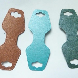 12 soportes de joyas en cartulina iridiscente a elegir, 10 cmx3.8cm, soporte hecho a mano, pulsera o collar, pantalla de joyas, soporte de cartón
