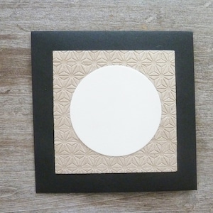 lote de 15 sobres cuadrados, 11,6 cm, negro y kraft
