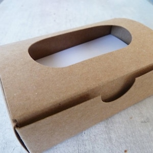 boîtes x 6 en  kraft pour ranger des cartes de visite