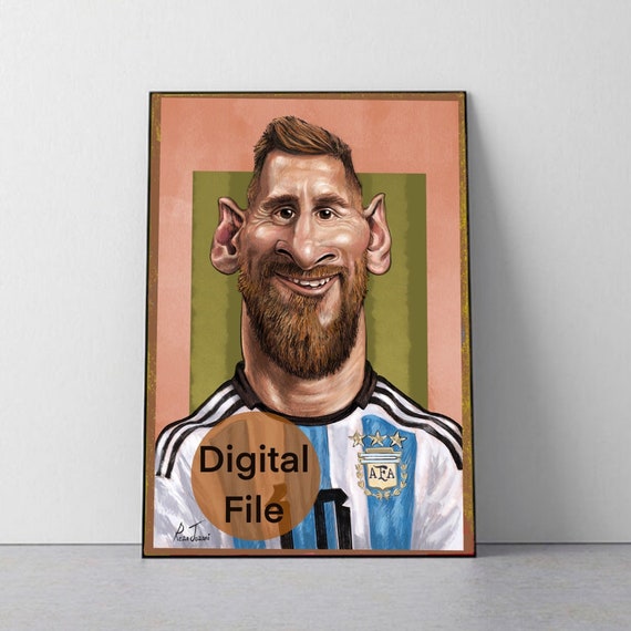 soccer junky サッカー選手 メッシ バッジョ キャンバスアート【メッシ