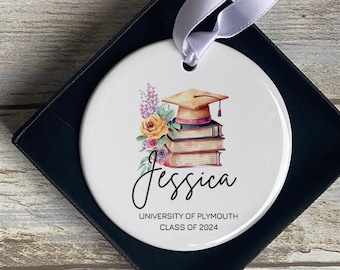 Personalised Graduation Ornament, Class of 2026 Keepsake, College University Gift