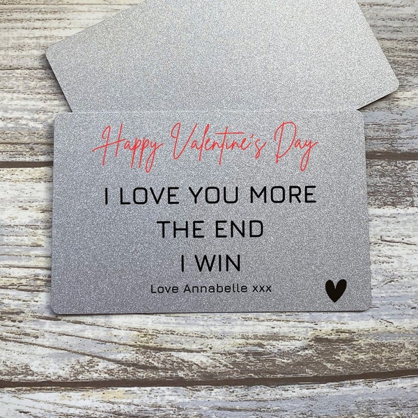 I Love You Wallet Card - Valentine's Day Gift For Him - Romantic Gifts For Her - Happy Valentines Day - Cute Valentines Gift - Gift For Her