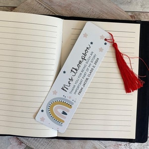 Thank You For Being Part Of My Story, Personalised Teacher Bookmark, Teacher Christmas Gifts, Teacher Gift, Teacher Appreciation Gift, UK