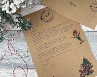 Babys First Christmas, Letter From Santa Keepsake, 1st Christmas Keepsake, Baby 1st Christmas, New Baby Gift, Traditional Christmas Santa