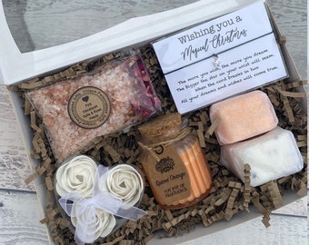 Pamper Hamper Spa Shower Gift Set Box For Daughter Friend New Mum Teen, Birthday Christmas Gift For Her, Self Care Hug In A Box Secret Santa