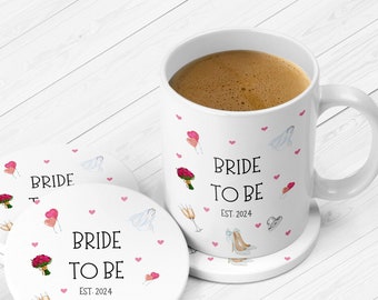 Personalised Bride To Be Gift - Engagement Gift For Bride - Bride To Be Mug - Bride Mug - Hen Party Gifts - Bridal Shower Gift - Hen Do, UK