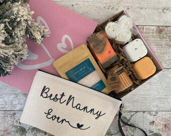 Personalised Nanny Gift, Nanny Gifts For Mother's Day, Gift For Nan, Best Nanny Ever, Gift For Her, Spa Gift Hamper, Nanny Birthday Gift