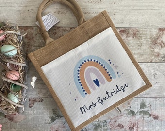 Personalised Teacher Bag, Teacher Gifts, Teacher Lunch Bag, Small Jute Bag, Thank You Gifts, TA Gift, School Leaver Gift, Graduation Gift