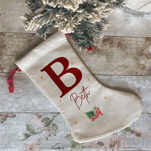 Personalised Christmas Name Stocking -  Family Stockings - Christmas Decorations - First Christmas Gift - Xmas Eve Box - 1st Xmas Stocking