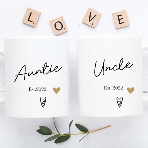 Auntie and Uncle Gifts Auntie Mug Uncle Mug Aunty Gift New - Etsy UK