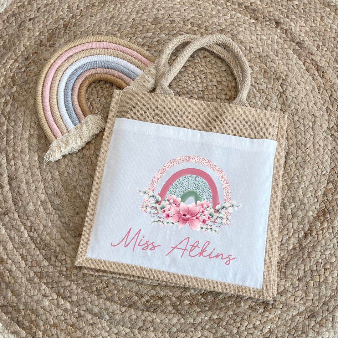 Personalised Teacher Bag, Custom Teacher Stuff Bag, Teacher Tote Bag, U2013 Persy Boo