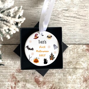 Baby's First Halloween Ornament: Ceramic Boo Basket Keepsake Bild 9