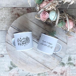 Personalised Camping Mugs, Couple Camping Mug Set, Anniversary Gift For Couples, Couple Mugs, Wedding Gift, Adventure Awaits Gift, Christmas bild 11