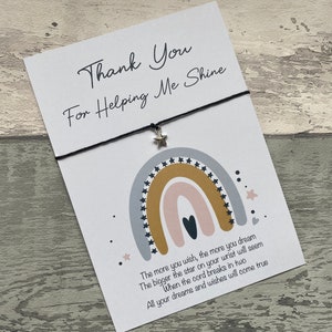 Thank You Teacher Gift, Thank You For Helping Me Shine, Thank You Gifts, End Of Term Gift, Nursery Worker Gifts, Teaching Assistant Wish