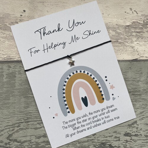 Thank You Teacher Gift, Thank You For Helping Me Shine, Thank You Gifts, End Of Term Gift, Nursery Worker Gifts, Teaching Assistant Wish