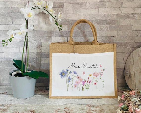 Personalised Teacher Gifts, Thank You For Helping Me Grow, Teacher Tote Bag, Teaching Essentials, Teacher Notebook, Flower Vase, Lunch Bag