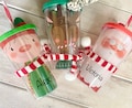 Personalised Christmas Cups For Kids, Christmas Eve Cup, Plastic Party Cups With Straws, Personalised Tumbler, Children's Christmas Cups UK