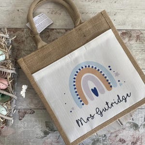 Personalised Teacher Bag, Teacher Gifts, Nursery Teacher Gift, Large Jute Bag, Thank You Gifts, TA Gift, School Leaver Gift, Graduation Gift image 8