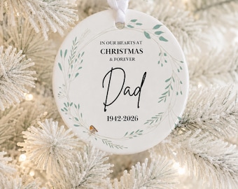 Personalised Memorial Bauble - Remembrance Christmas Decoration- Personalised Christmas Memory Bauble - Personalised Christmas Ornament