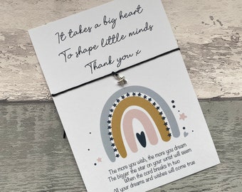 Teacher Gifts, It Takes A Big Heart To Shape Little Minds, Teacher Present, Nursery Teacher, Teaching Assistant Thank You Gift Key Worker