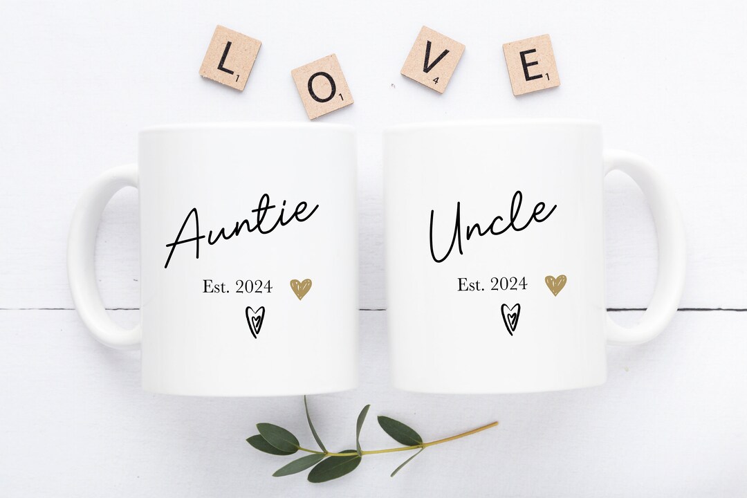 Auntie and Uncle Gifts, Auntie Mug, Uncle Mug, Aunty Gift, New Auntie