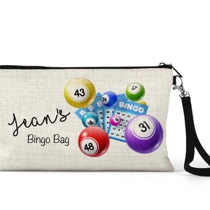 Bingo Bag, Personalised Bingo Gifts For Nan Auntie Mum, Bingo Dabber Pen Bag Pouch, Nan Birthday Gifts, Nanny Gifts, Gift For Auntie Friend
